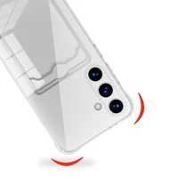 Transparent Card Slot Silicone Case For Samsung Galaxy S26 S25 Edge S24 S23 S22 S21 Plus Note 20 Ultra S20 FE Protection Cover - Image 3