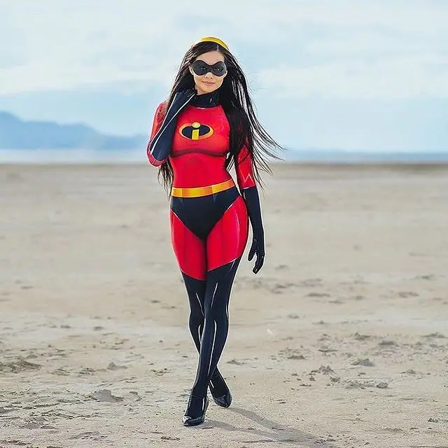 Gli Incredibili 2 Elastigirl Cosplay Costumi di Supereroi di Halloween Tuta  Zentai Vestito Delle Ragazze Delle Donne Adulti/Bambini - AliExpress