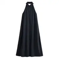 Dresses Summer Women's 2026 New Neck-Hanging Elegant Long Holiday Dress Women Street Chic Youth Loose Fashion Dress - Image 5