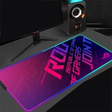 

RGB Large Mouse Pad ASUS Gaming Mouse Pad Rubber Gamer Computer Mousepad Led Backlight Carpet XXL Keyboard Desk Play Mat Pads
