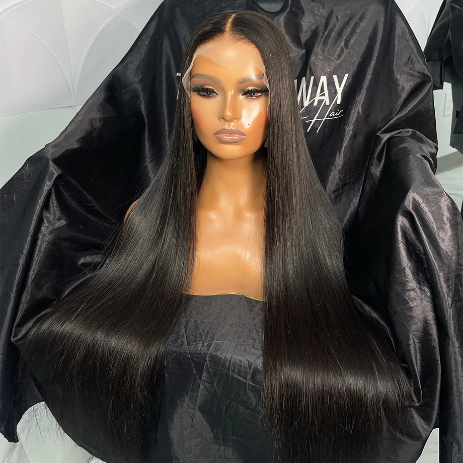 

250 Density HD Lace Frontal Wig 30 Inch Straight Human Hair Wigs For Women 13x4 Pre Plucked Brazilian Transparent Lace Front Wig