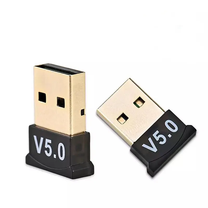 Bluetooth Audio Adapter Wireless 5.0 USB Dongle Receiver Transmitter Support Win10 Bluetooth Headset