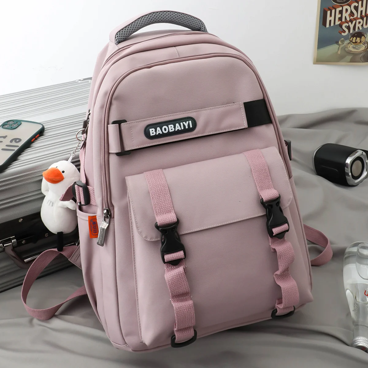 

Fashion School Bags Female Harajuku High School College Student School Backpack Women Waterproof Nylon Schoolbag Ladies
