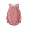0-18M Newborn Baby Summer Tank Romper Plaid Print Sleeveless Round Neck Jumpsuit for Boys and Girls 1