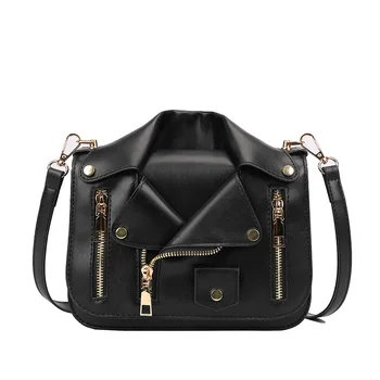 Giacca in pelle Borsa a tracolla cosplay Borse da donna di design di lusso PU Attraenti borse a tracolla stile punk per ragazze