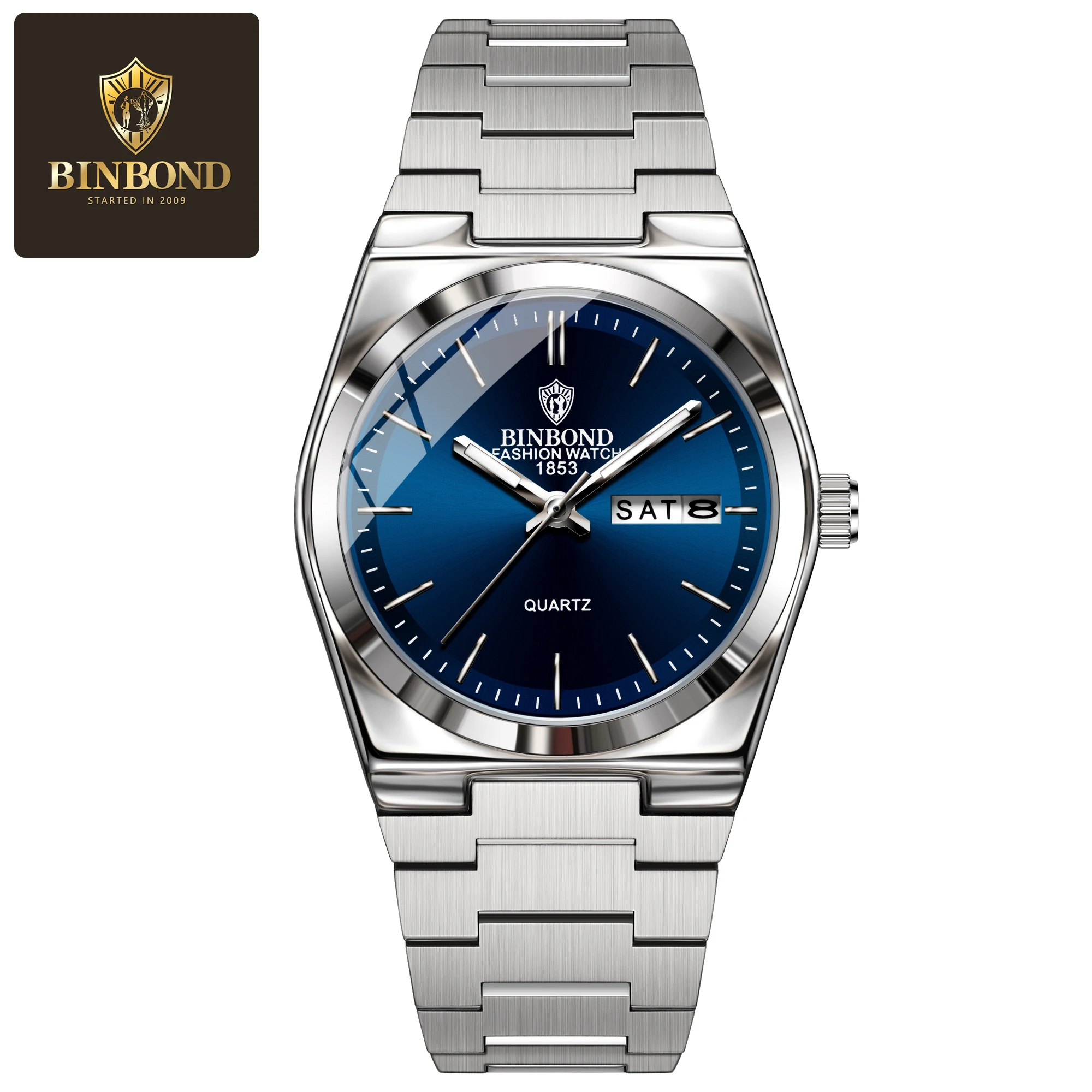 BINBOND 103 Ultra-Thin Fashionable Dual Calendar Women's Quartz Watch