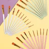 Professional Paint Brush Set - 10 Synthetic Nylon Brushes for Acrylic, Oil and Watercolor Painting 6
