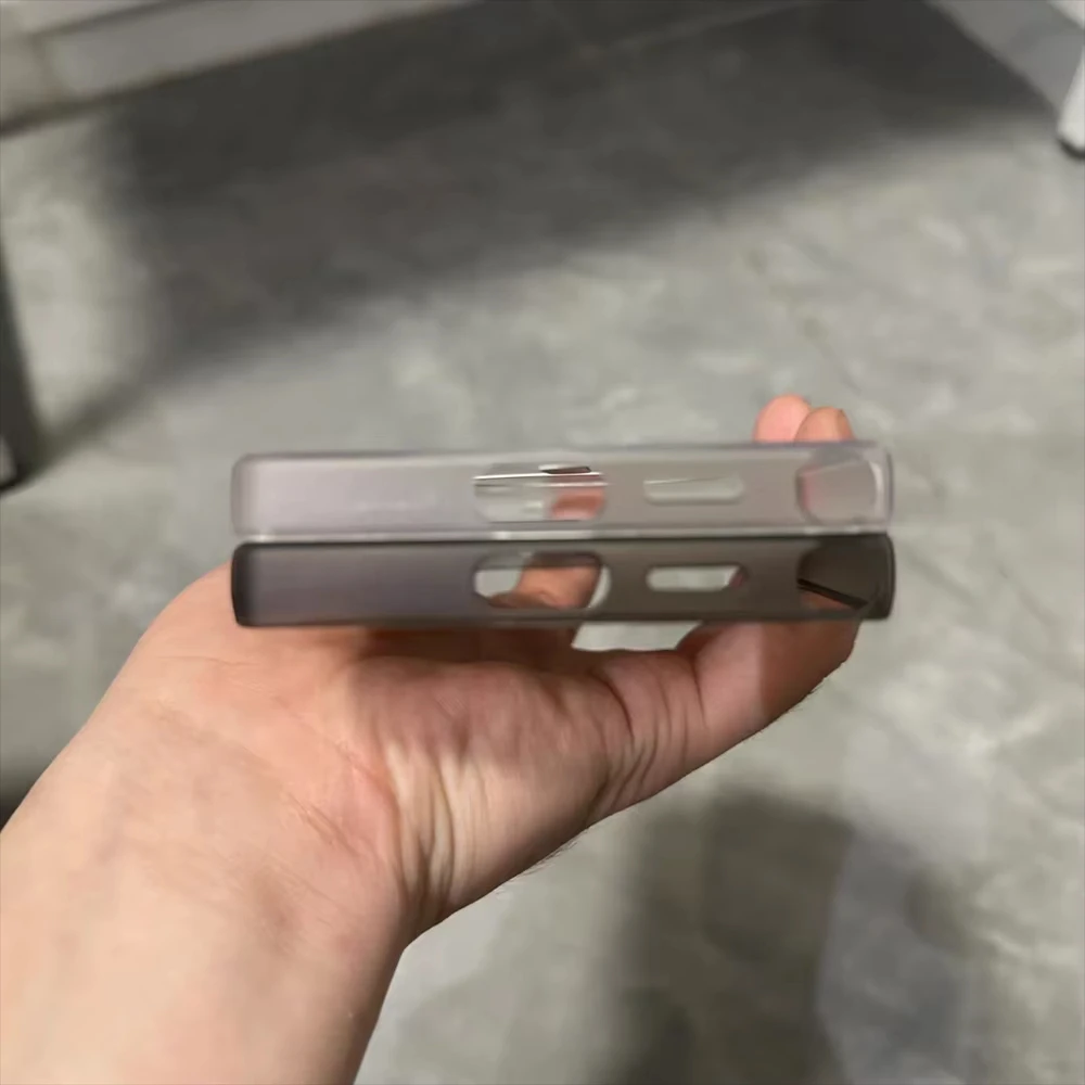 Ultra Thin Matte Clear Magnetic Phone Case with Wireless Charging and Shockproof Protection