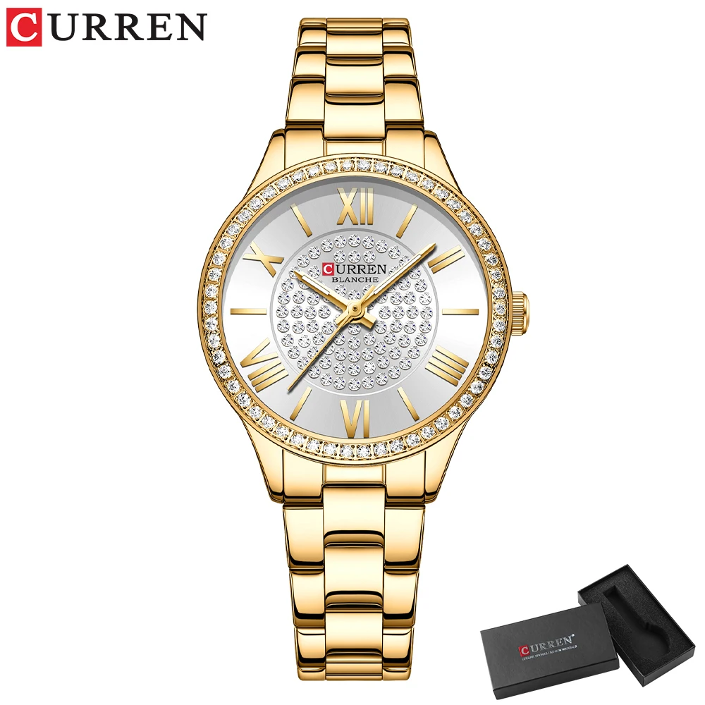 gold white box