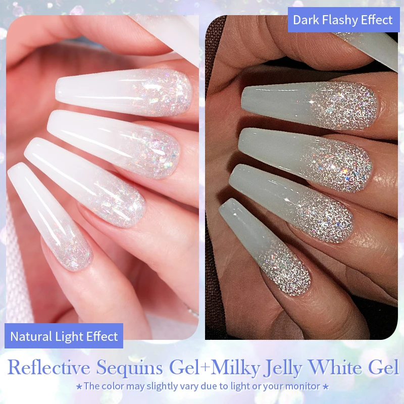 Pretty Flash Reflective Glitter Gel Polish for Nail Salon