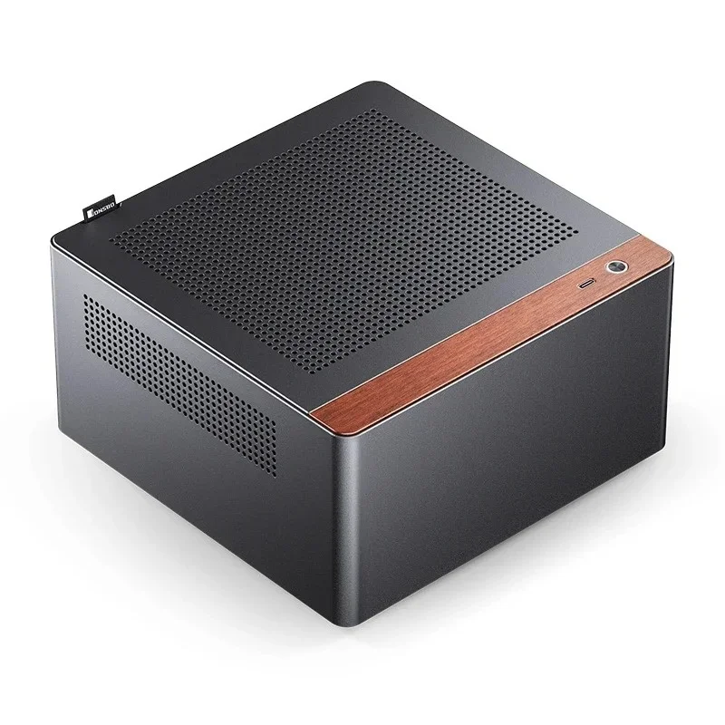 JONSBO NV10 휴대용 데스크탑 섀시 ITX MINI 전체 알루미늄 지원 1U FLEX 전원 공급 장치 스탠딩 또는 라이닝 컴퓨터 케이스
