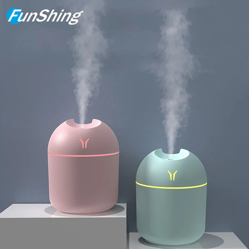 FunShing 250ml Mini Air Humidifier Purifier Car USB Aroma Essential Oil Diffuser Led Light Ultrasonic Mist Maker Home Appliance |