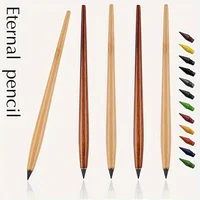 13Pcs/set Everlasting Pencil Unlimited Writing Solid Wooden Pencil HB Replacement Set Student Drawing Art Pencil School Supplies 1