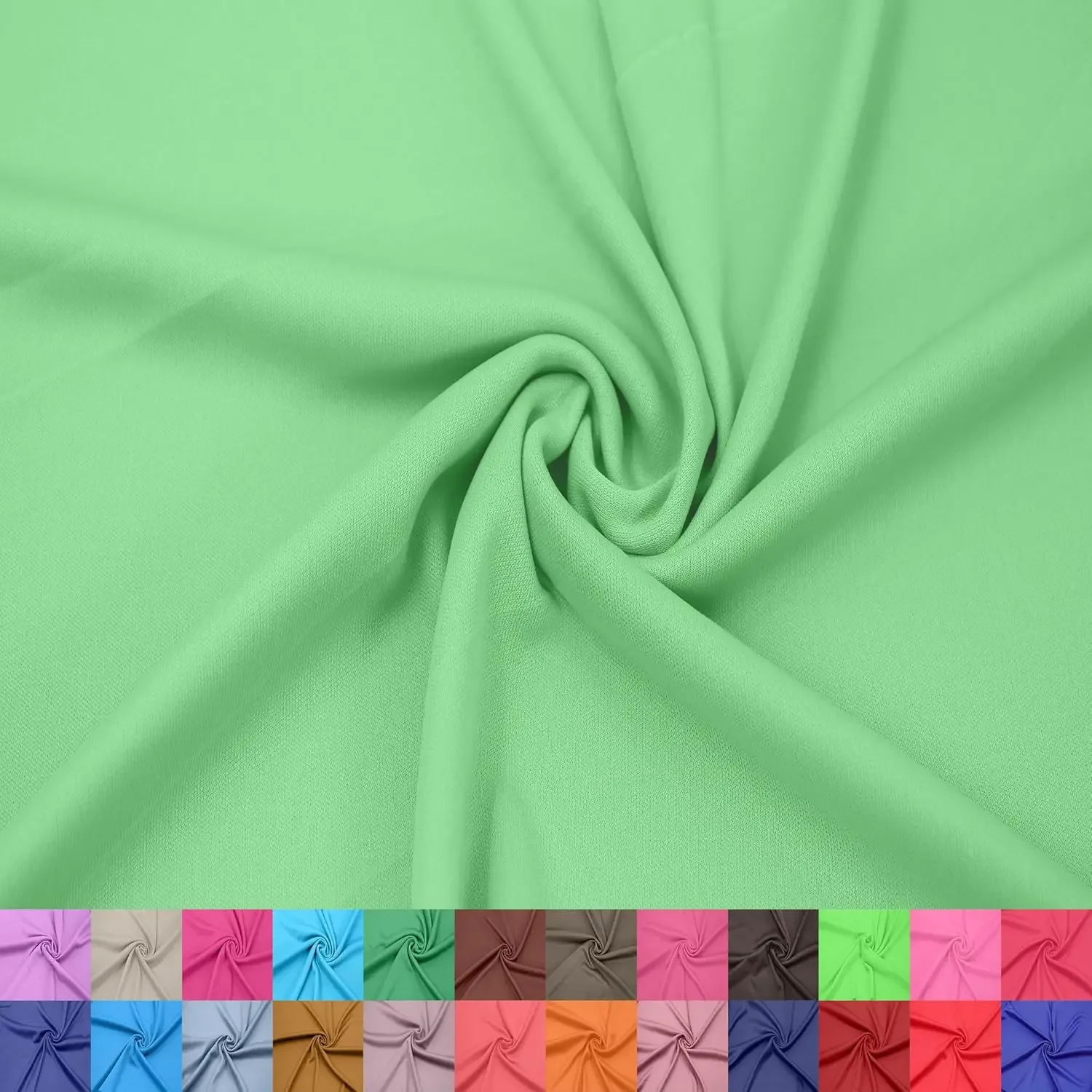 60" Wide 100% Polyester Interlock Lining – Lightweight Knit Fabric by The Yard-for Apparel, Clothing, School Projects, Party