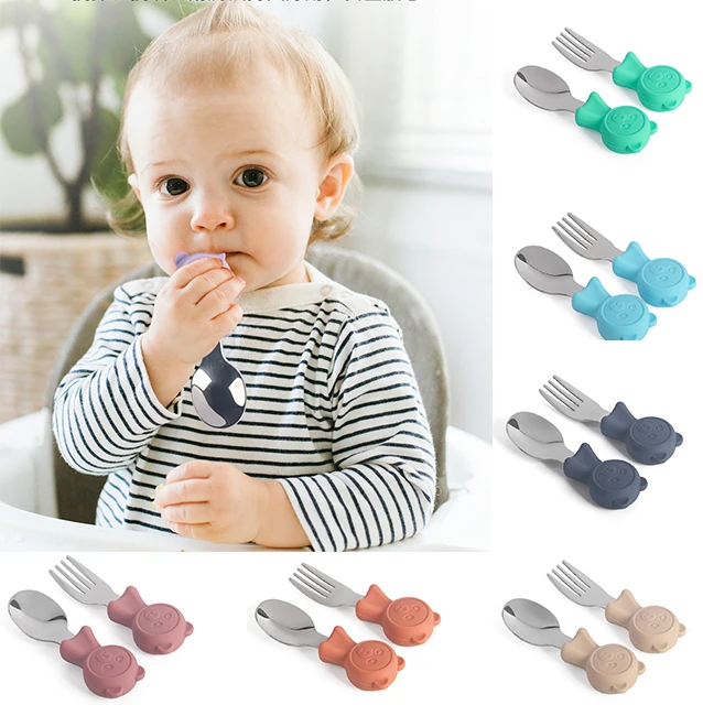 20ColorsTablewareCartoonKidsSpoonForkSetDessertSpoonfor