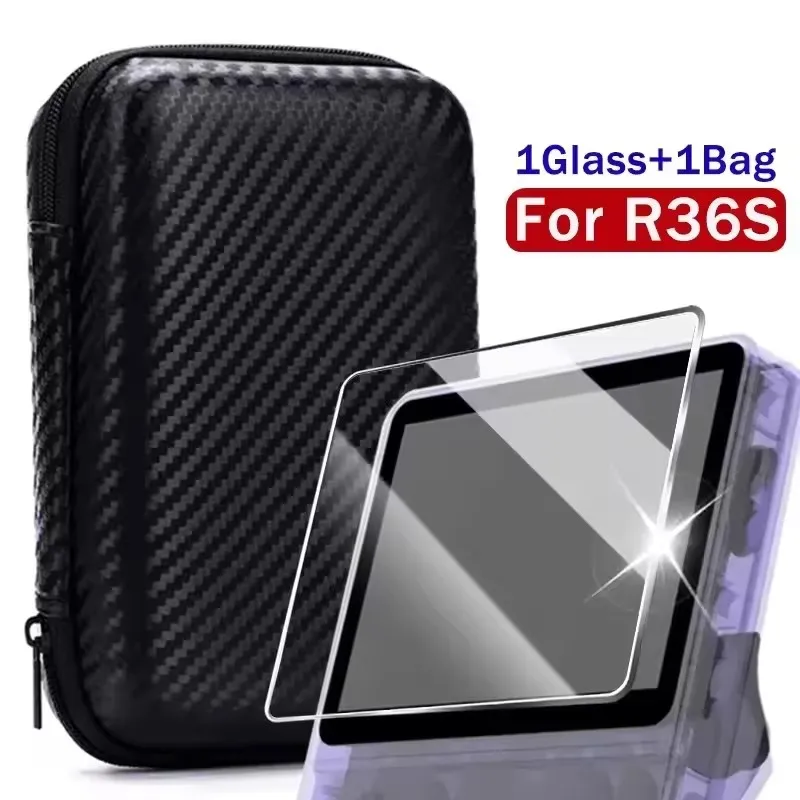 Multi-Function Carrying Case with Tempered Glass Protectors & Anti-Scratch Films