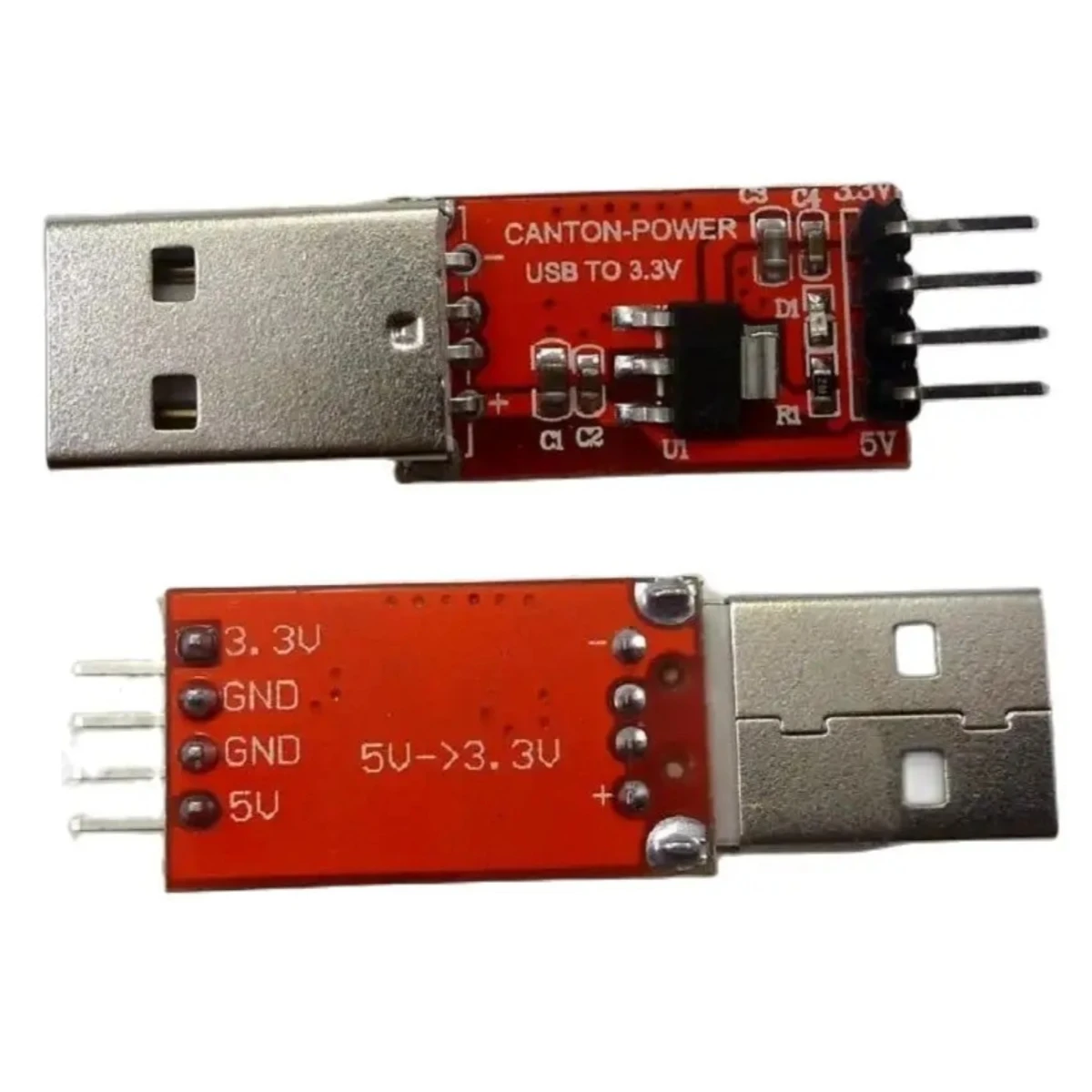 

20PCS DC-DC 4.5-7V to 3.3V USB Interface Multifunction Voltage converter Step Down Buck Module AMS1117-3.3V LDO Board