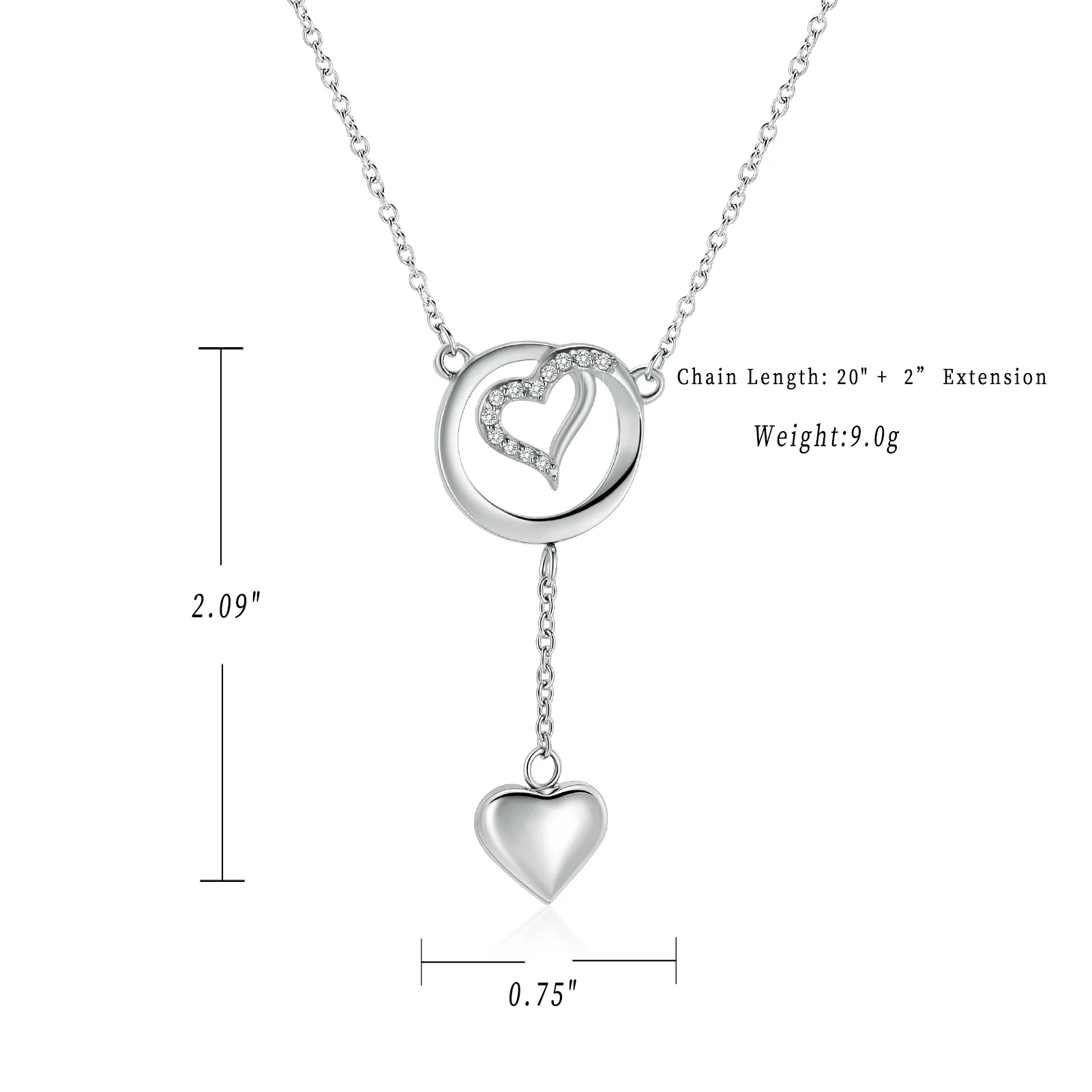 Stainless Steel Funeral Cremation Heart Forever In My Heart Pendant Keepsake Urn Necklace For Ashes Memorial Jewelry Mementos