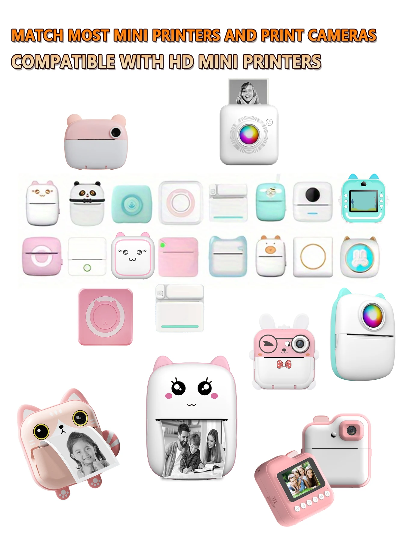 Mini Printer Paper 57 X 25mm Thermal Label Paper ,Sticker, Color Paper, White Self-Adhesive Sticker For Mini Printer