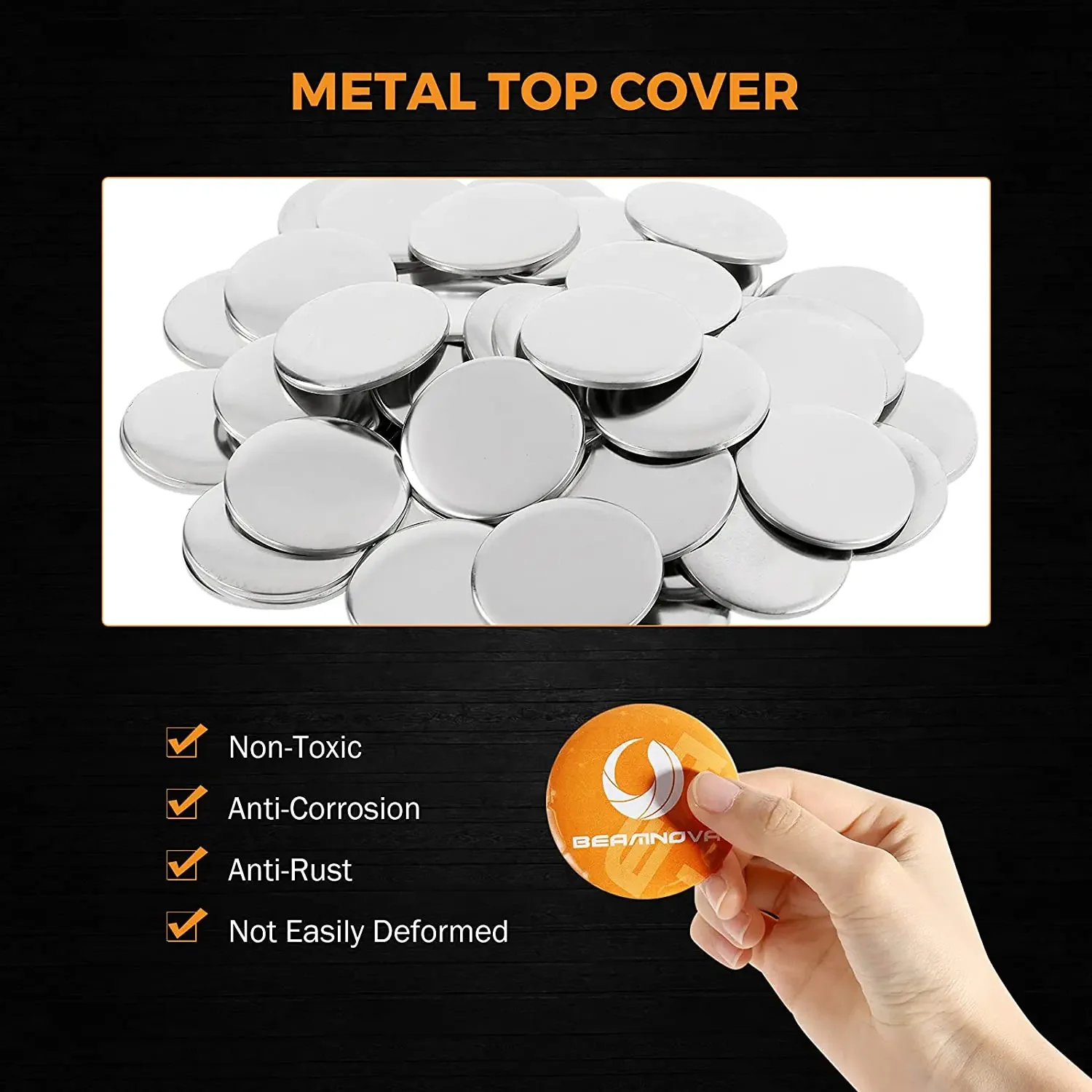 Button Making Supplies Metal Back Badge Button Pins Button Maker Blank Raw Material Pin Buttons Badges Supplies Parts Punch Press Machine 100PCS