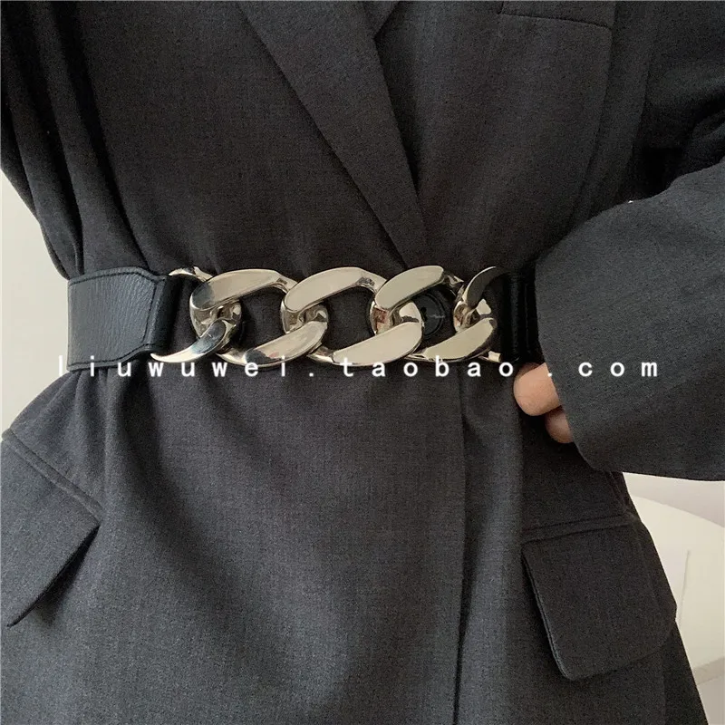 Women Decorative Belt Adjustable Waist Belt with Skirt and Sweater Trendy Ins-style Leather Belt Suitable for Daily Wear 1pcs