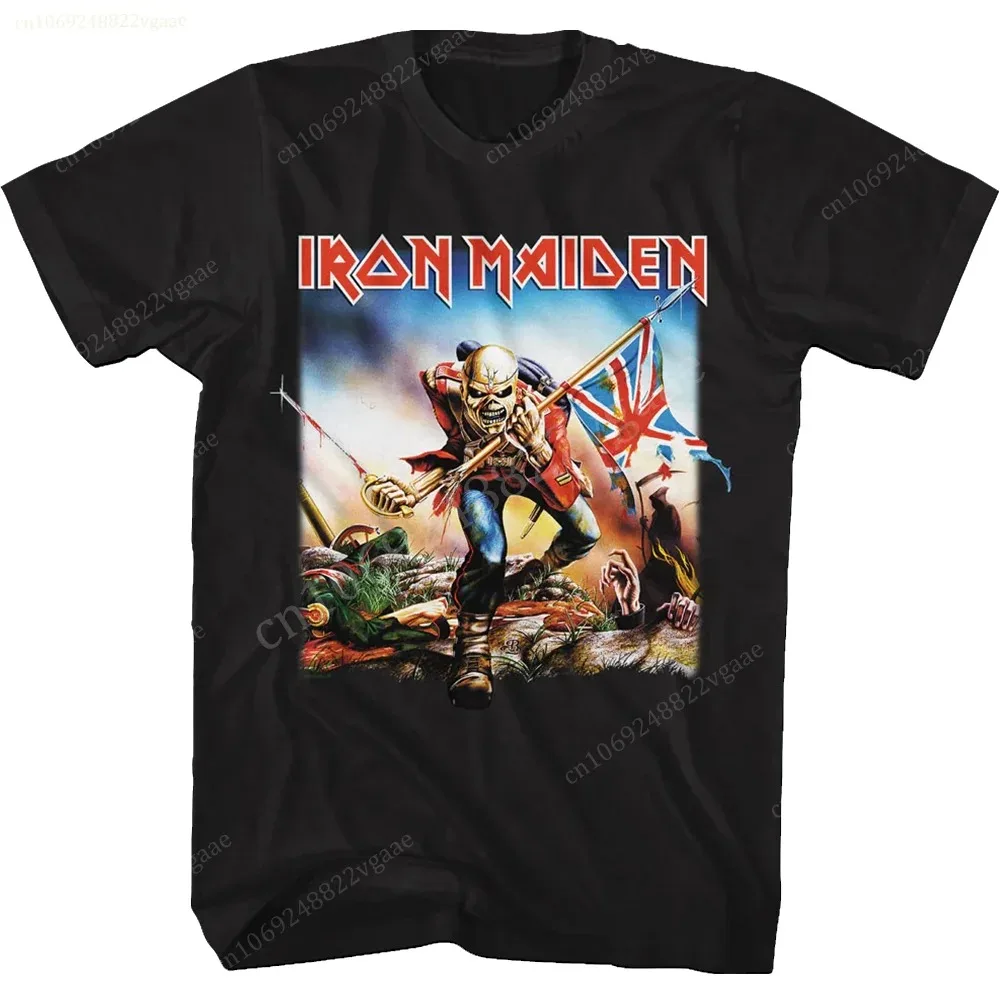 

2024 Iron Maidens T Shirt Men Women Rock Band Vintage Summer Adult Cotton Kids Polyester Tee Shirt Hip Hop Tops Heavy Metal