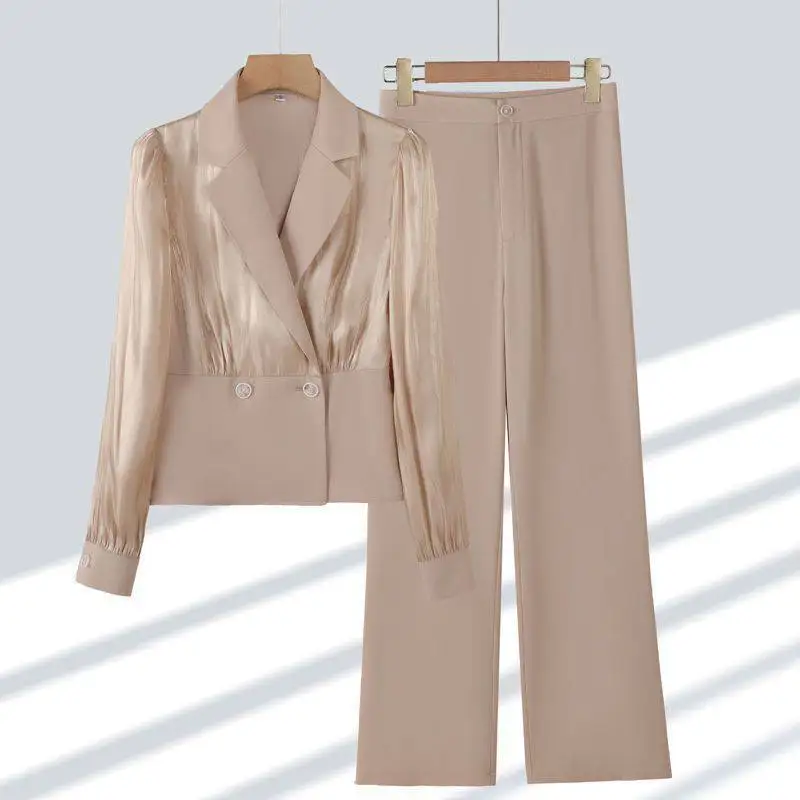 

Large Women's Small Suit Set Spring and Autumn 2023 New Fashion Design Sense Suit Two Piece Set pants