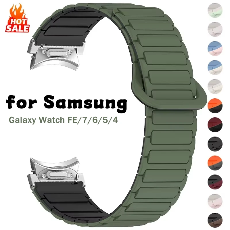 Magnetic Loop Silicone Watch Band - Universal 20mm Strap