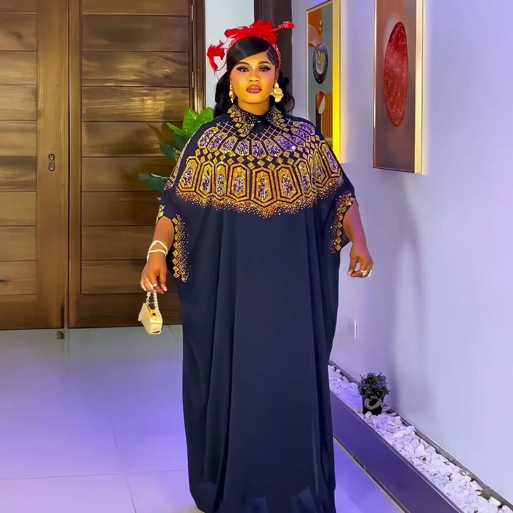 Luxury african dresses for woman African Chiffon Dresses for Women Elegant Two-Piece Set Women Dress for Church