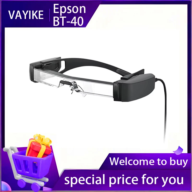 EPSON BT-40 smart AR glasses mobile phone Bluetooth connection HD 3D cinema HD giant screen cinema mobile screen projection spot