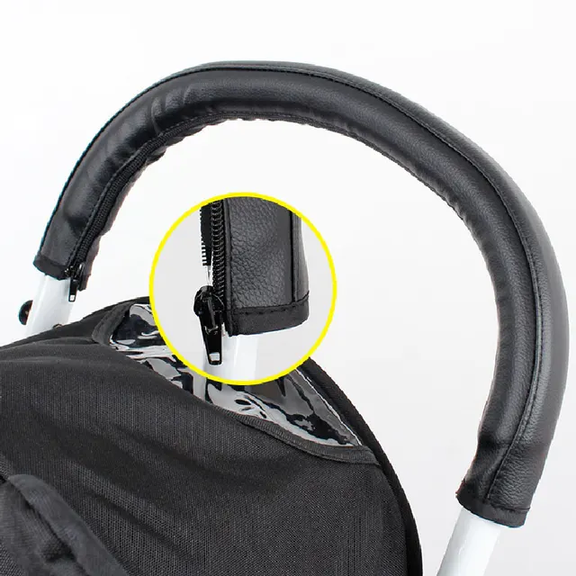 Funda protectora para Reposabrazos de cochecito de bebé, Asa de cuero PU para babyyoya, yoyo, accesorios para cochecito