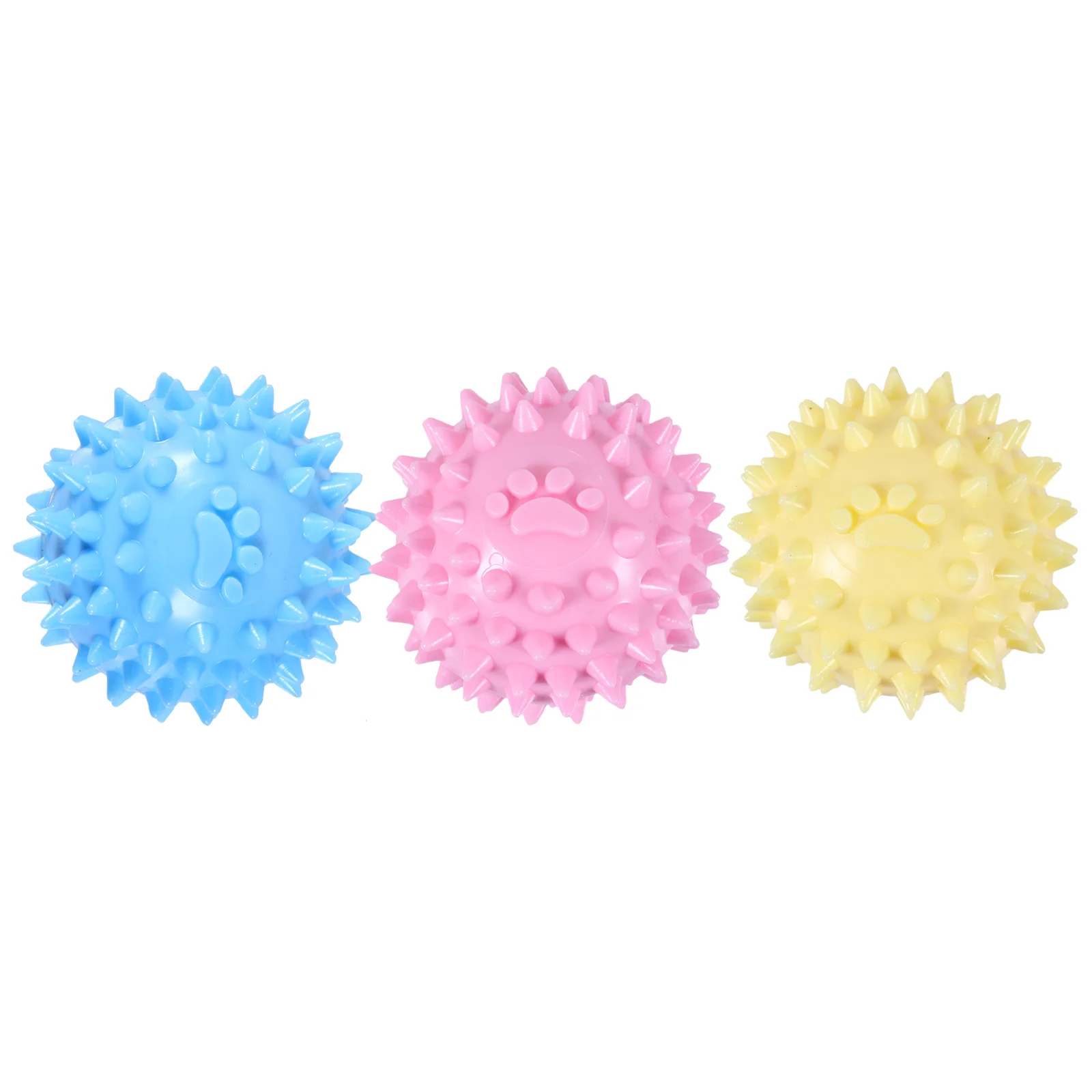 

3pcs Pet Dog Puppy Balls Funny Tooth Cleaning Interactive Plaything Toy