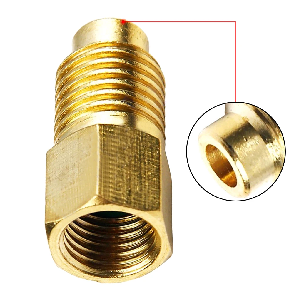 

1Pcs Gold Brass R12 To R134a Fitting Refrigerant Tank Adapter 1/4" Female Flare With O-ring X 1/2" Acme Male Durable Accessories