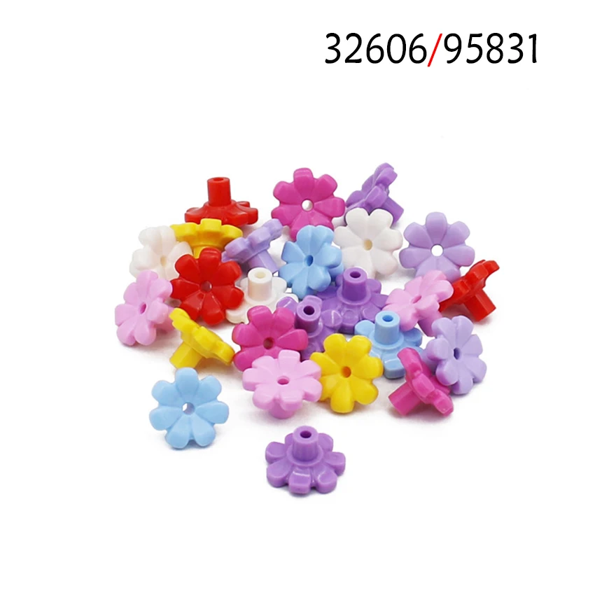 

95831 набор строительных блоков: цветущая вишня Сакура, лепесток цветов, «сделай сам», городская улица, 50 шт., MOC, аксессуары, блоки, совместимы с 32606