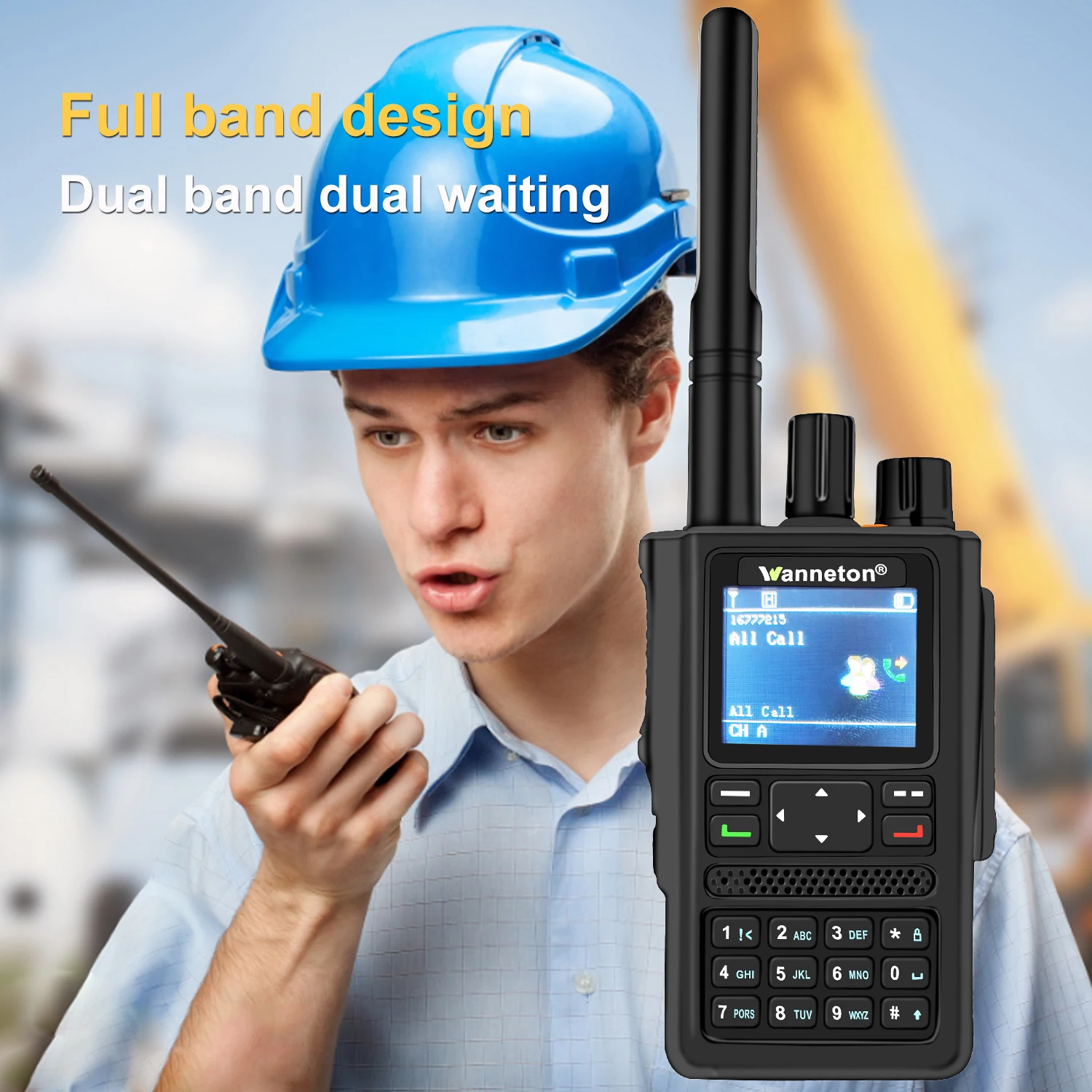 long range walkie talkies 50 miles DP8800 UHF VHF DMR Digital Analog Walkie Talkie Ham Radio GPS APRS Recording Ranging function Two Way Radio Amateur long range walkie talkies