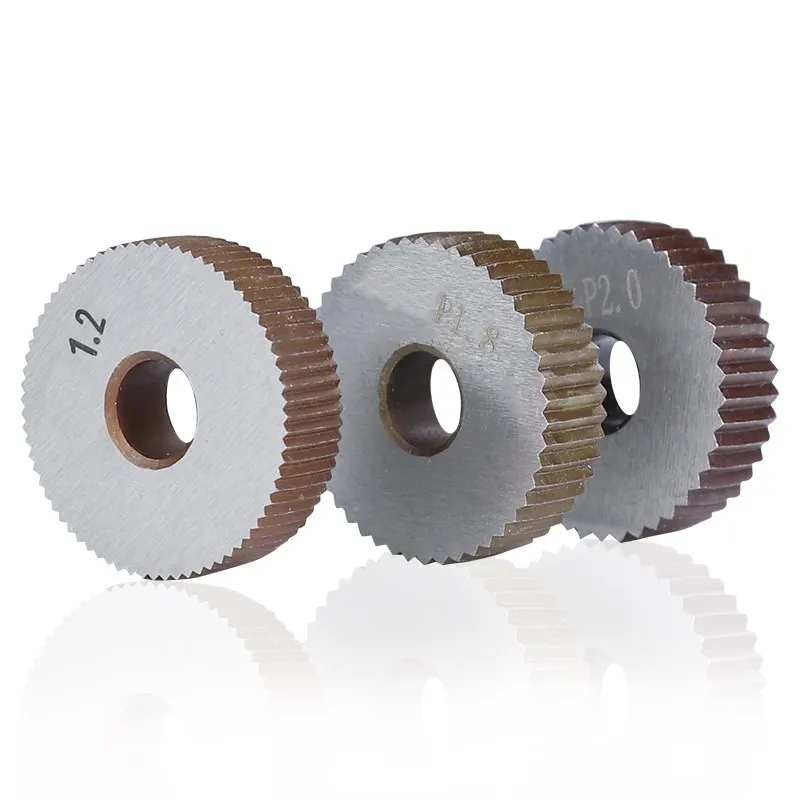 Knurling Tool Set HSS Straight Knurling Knife 1.6mm Inner Hole Embossing Wheel Straight Knurling Wheel Lathe Tools