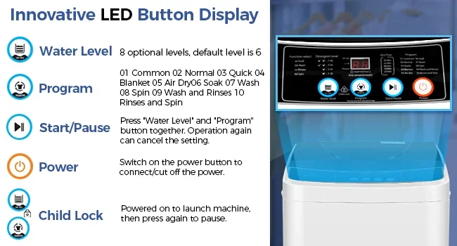 automatic portable washer machine
