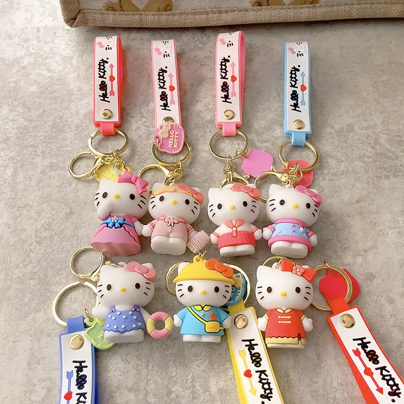 Sanrio Hello kitty Schlüssel bund Anhänger Zubehör Paar Ornamente exquisite  Puppe Schmuck Anime kreative Cartoon Kawaii süße Geschenke