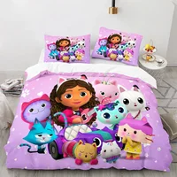 3D Printed Duvet Case Pillowcase Bedding Set Twin Full King for Kids Adults Bedroom Gabbys Doll house 1