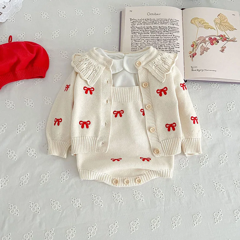 Autumn Baby Girls Knitted Cardigan Sweater
