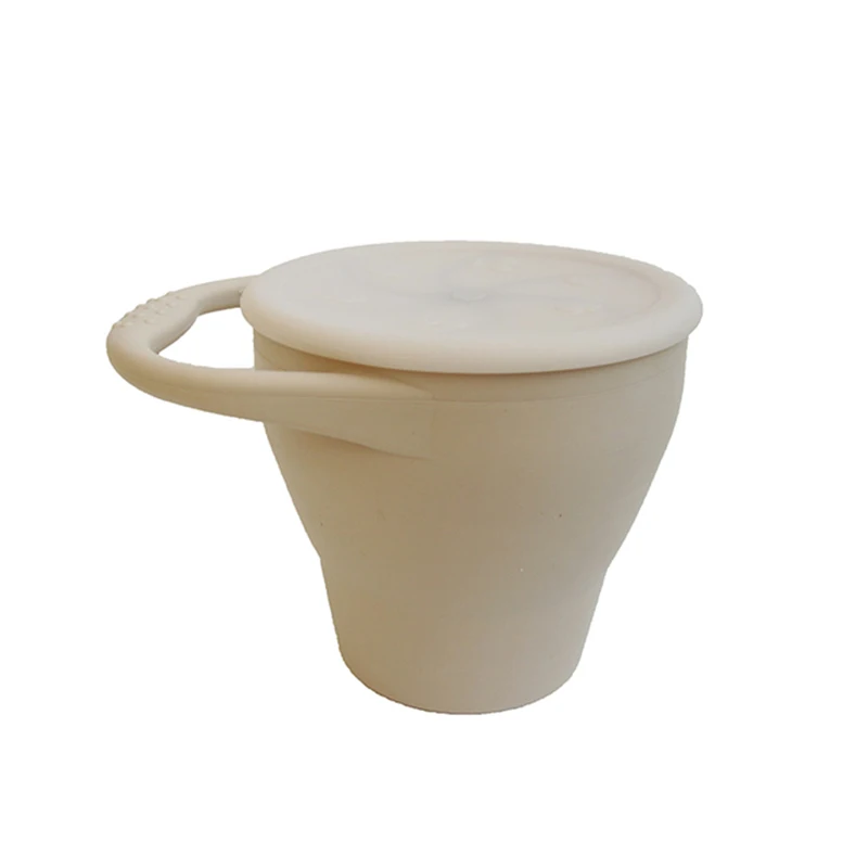 Baby Silicone Snack Cup Portable Food Storage Box BPA Free Silicone Soft Lid baby food storage containers portable food storage box
