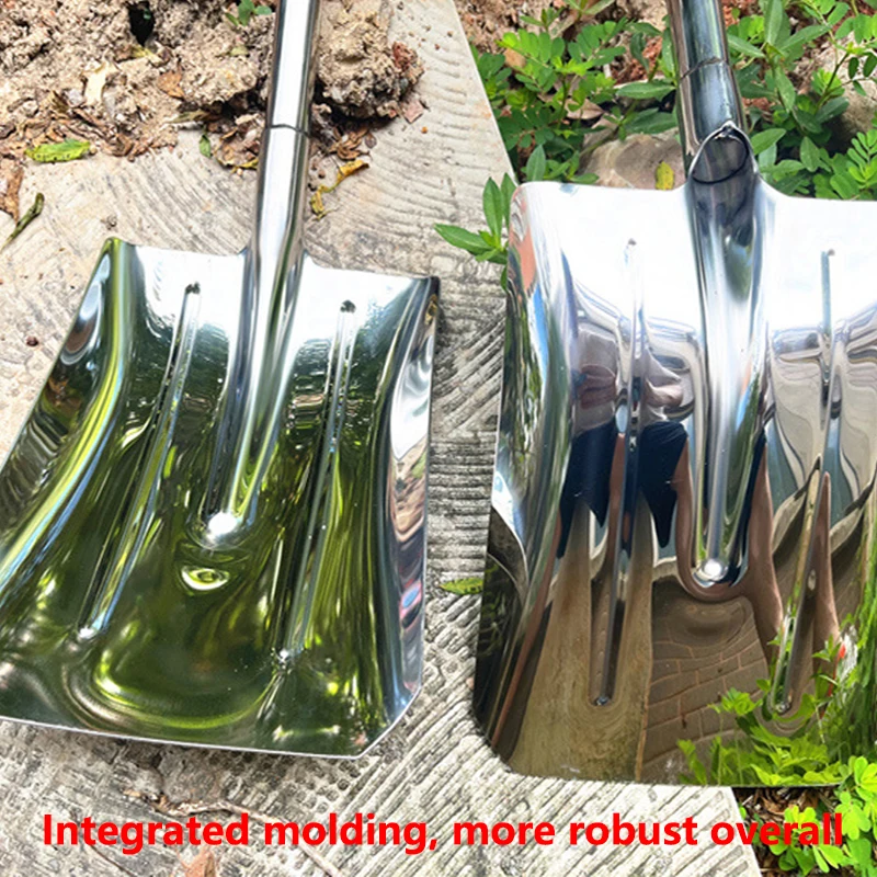 1Pcs Multifunctional Garden Shovel Manganese Steel Agricultural Shovel For Planting Vegetable Loosening Soil Household Farm Tool