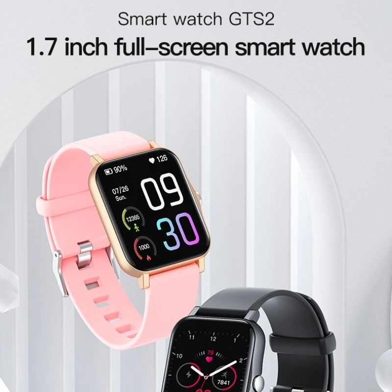 

Hzbot GTS 2 Smartwatch For Men 100 Sport Modes IP68 Waterproof Heart Rate Health Monitoring Women's watch Android IOS