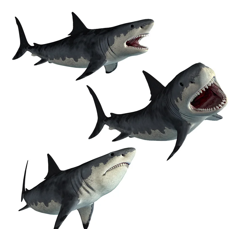 

3D Angry Shark Sticker Zoo Aquarium Pet Store Wall Stickers PVC Decorative Decal Waterproof