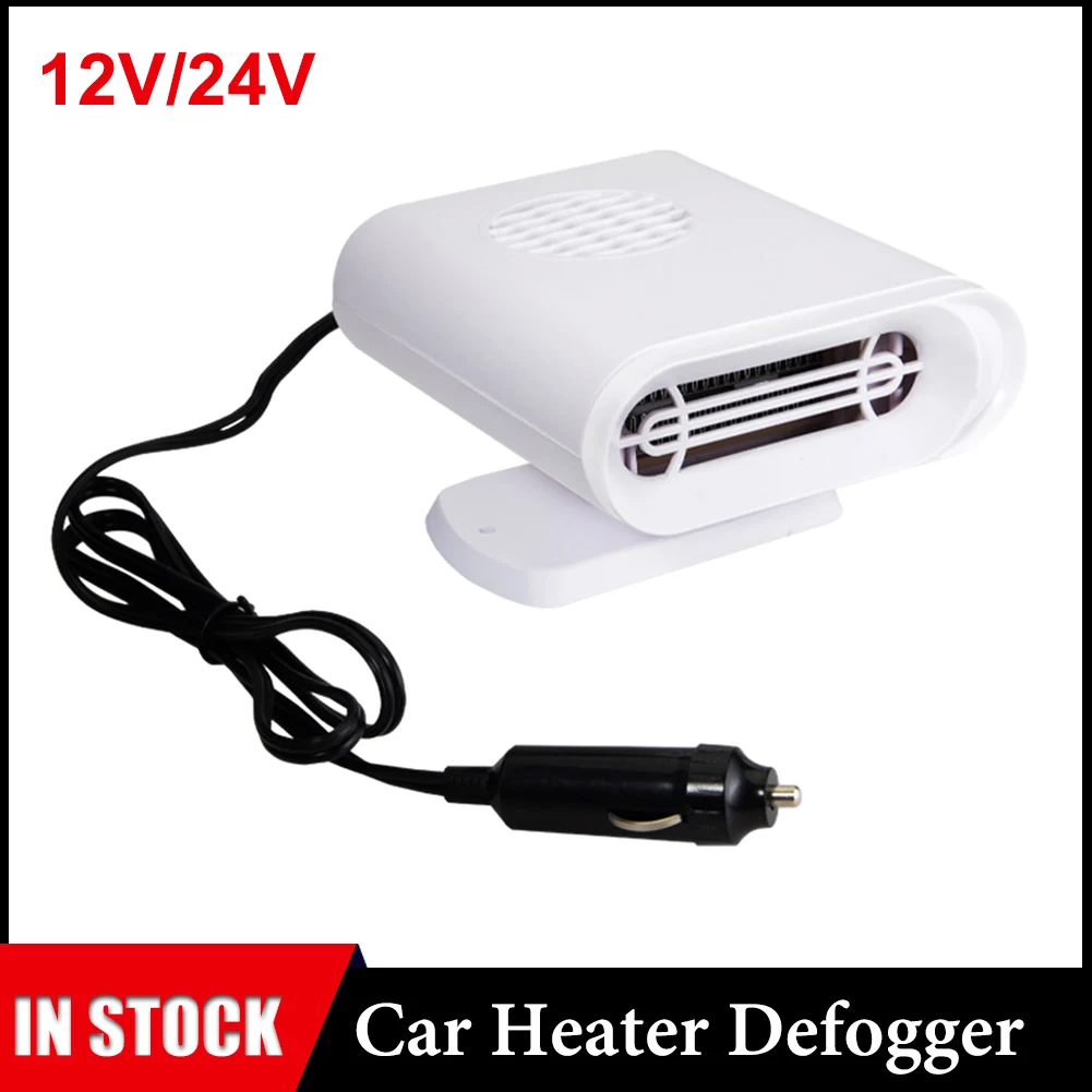 

Heater For Car Windshield Defogger Air Heater Car Fan Heater Car Windshield Defroster Plug In Lighter Socket 12/24V Car Heater