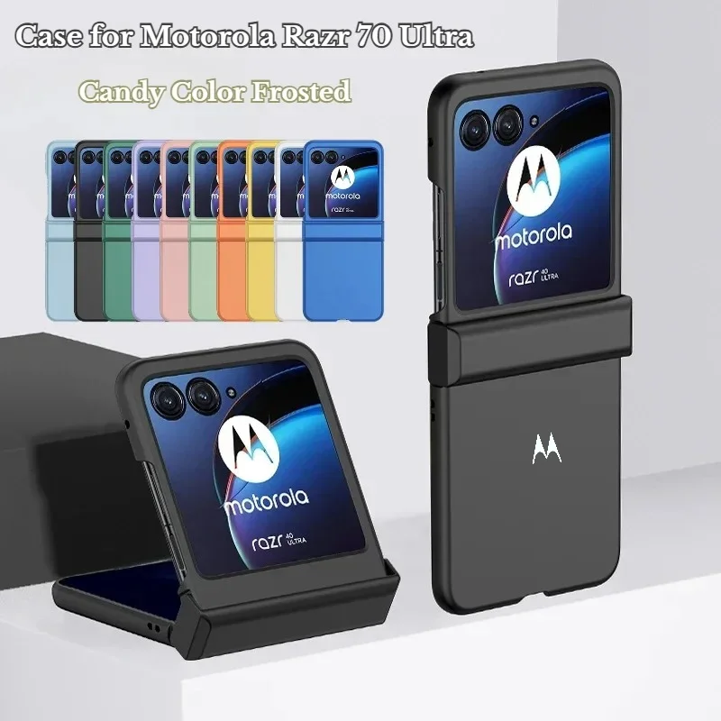 Luxury Pure Color Skin Feel Flip Case with Full Hinge Protection