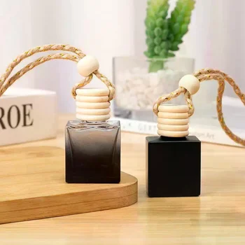 1Pc Auto Profumo Bottiglia Vuota Ciondolo Fragranza Diffusore di Olio Specchietto retrovisore Interni Auto Auto Montato Profumo Appeso Bottiglia Vuota
