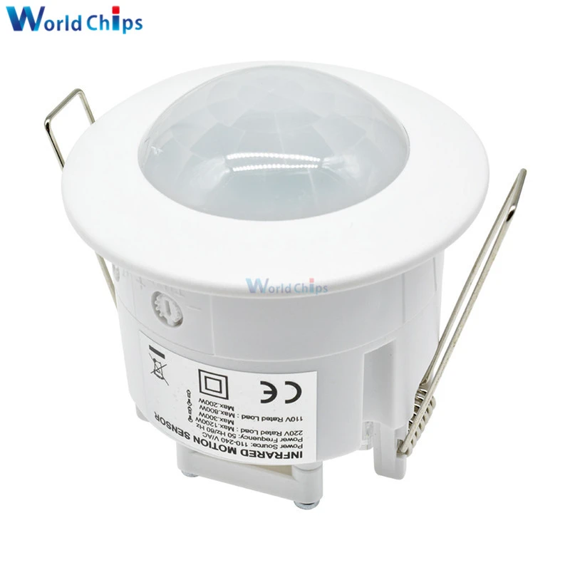 de movimiento infrarrojo PIR para lámpara con interruptor de luz bombilla LED, encendido/apagado automático, 110V, 220V|Sensores| - AliExpress