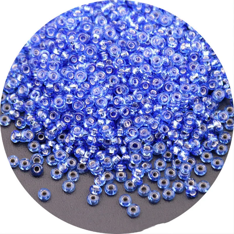 Luxurious Handmade Embroidery & Jewelry Craft Beads - Silver Glass Rice Beads