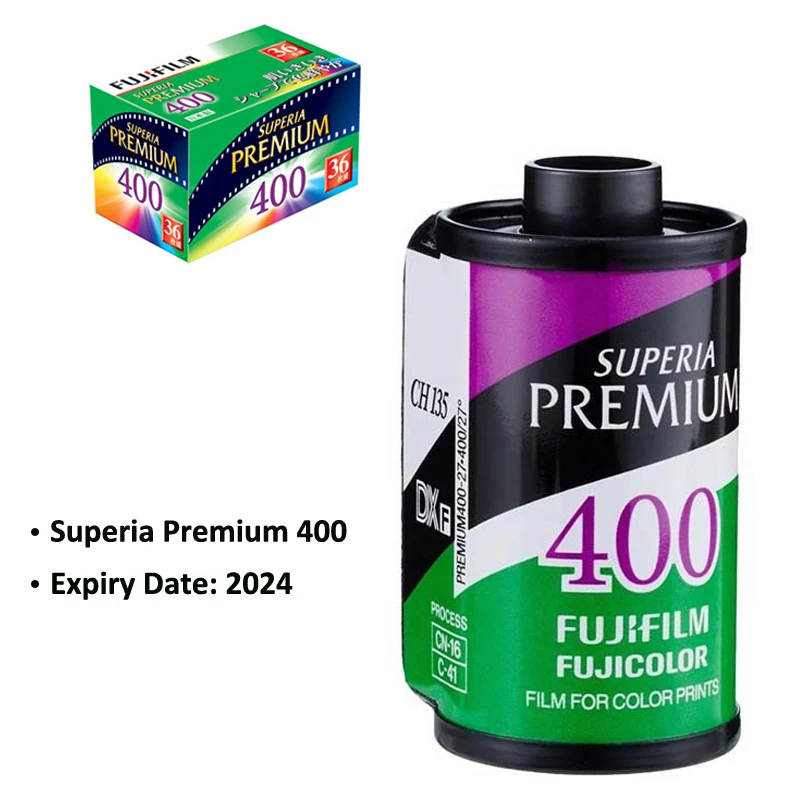 1-5 rolls Fujifilm Superia Premium 400 Color 135 Film 36 Exposure Xtra 400 Upgrade Edition For 135 FCamera - Expiry Date:2027